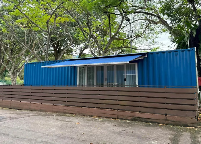 Shipping Container Hotel At Haw Par Villa Googlemap Address 27 Zehnder Road Taxi And Cars Can Only Enter Via Zehnder Road